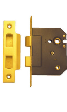 AUSTYLE Bathroom Mortise Lock Polished Brass 45mm