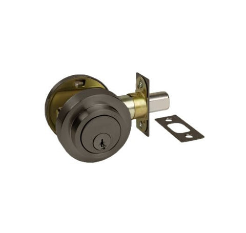 Zanda Round Slimline Deadbolt Single Cylinder Various Colors - primehardware