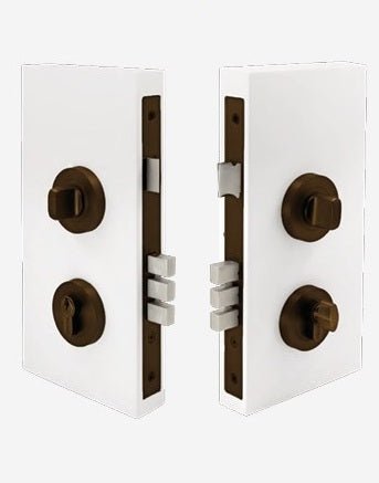 Zanda 1183.EB Round Double Turn Lock Kit - 60mm Backset - Ember Bronze - primehardware
