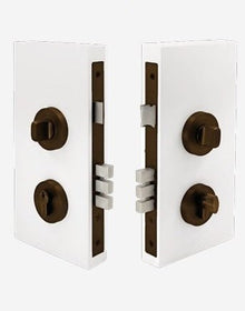 Zanda 1183.EB Round Double Turn Lock Kit - 60mm Backset - Ember Bronze