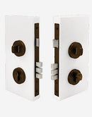 Zanda 1183.EB Round Double Turn Lock Kit - 60mm Backset - Ember Bronze - primehardware