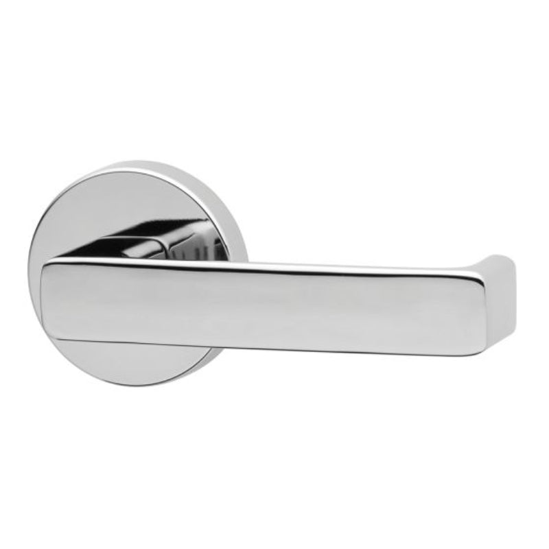 Lockwood 1370 Series 76 Lever On Round Rose Full Set Chrome Plate  1370/1371/76CP