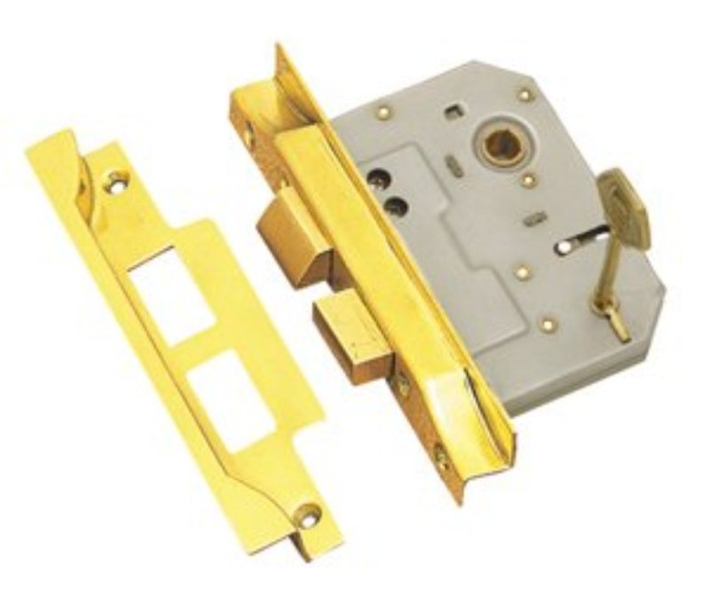 Austyle Rebated 5 Lever Lock Stainless Brass 45mm 9082 - primehardware