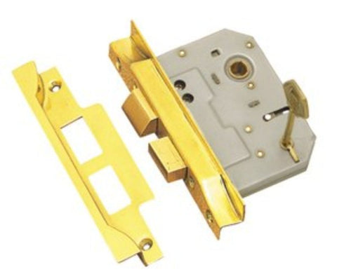 Austyle Rebated 5 Lever Lock Stainless Brass 45mm 9082 - primehardware