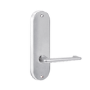 Lockwood 2905 Round End Plate With 132 Lever Satin Chrome 2905/132SC - primehardware