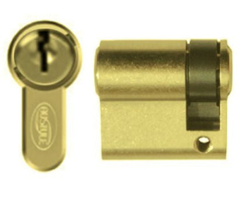 Austyle Euro Single Cylinder 5 pin C4 Polished Brass 39mm 9142 - primehardware