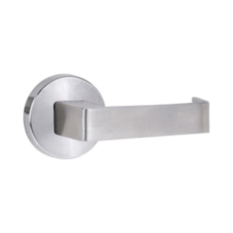 Lockwood 1370 Series B3 Pull Handle On External Blank Round Rose Polished Brass Unlacquered  1372/B3BU