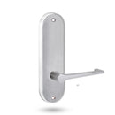Lockwood 2905 Round End Plate With 145 Lever Satin Chrome 2905/145SC - primehardware