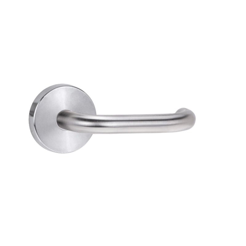 Lockwood 1370 Series 70 Lever On Round Rose External Half Set RH 45 Degree Satin Chrome 1371/70RSC45DEG