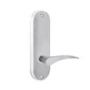 Lockwood 2905 Round End Plate With 153 Left - Hand Lever Satin Chrome 2905/153LSC - primehardware