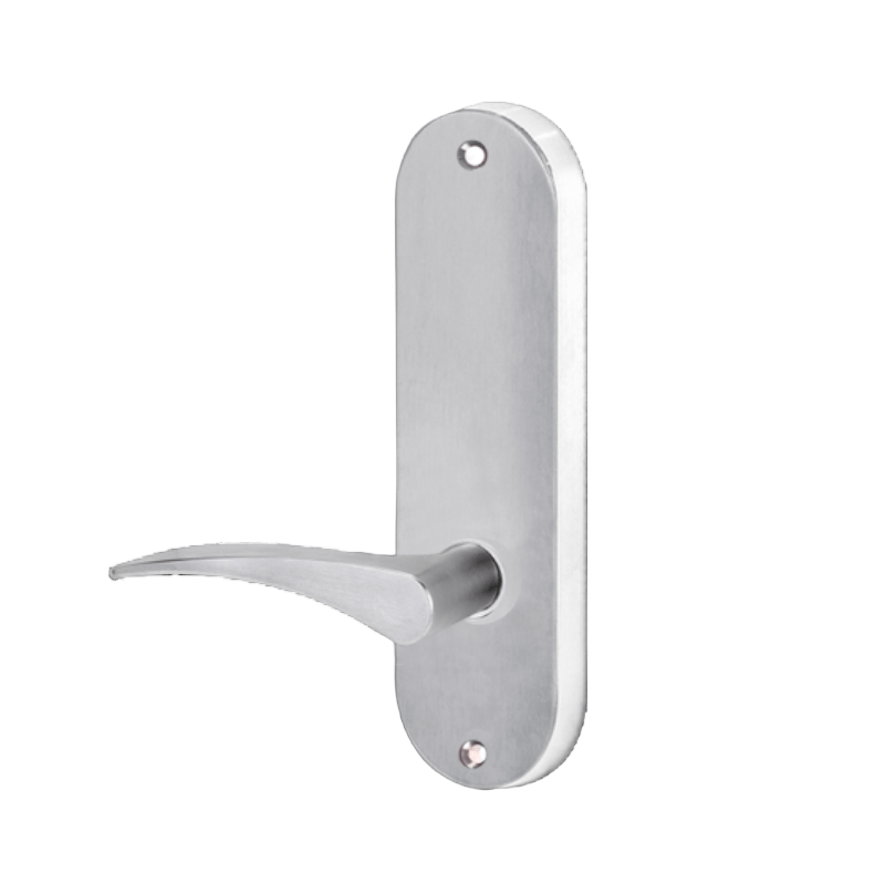Lockwood 2905 Round End Plate With 153 Right - Hand Lever Satin Chrome 2905/153RSC - primehardware