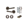 Iver Sarlat Door Lever Handle On Round Rose - primehardware