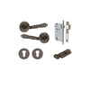 Iver Sarlat Door Lever Handle On Round Rose - primehardware