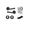 Iver Sarlat Door Lever Handle On Round Rose - primehardware