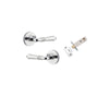 Iver Sarlat Door Lever Handle On Round Rose - primehardware