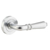 Iver Sarlat Door Lever Handle On Round Rose - primehardware