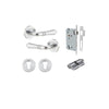 Iver Sarlat Door Lever Handle On Round Rose - primehardware