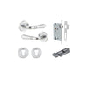 Iver Sarlat Door Lever Handle On Round Rose - primehardware