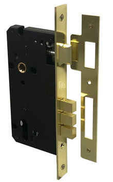AUSTYLE Entry Cylinder Entrance Lock Polished Brass 60 mm
