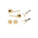 Iver Baltimore Solid Brass Door Lever Handle | Separate Privacy Kit | 7 Finishes - Polished Brass