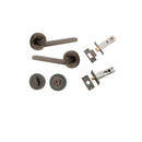Iver Baltimore Solid Brass Door Lever Handle | Separate Privacy Kit | 7 Finishes - Signature Brass