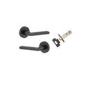 Iver Baltimore Solid Brass Door Lever Handle | Passage Kit | 7 Finishes - Matt Black