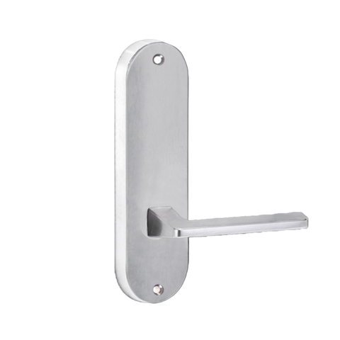 Lockwood 2905 Round End Plate With 178 Lever Satin Chrome 2905/178SC - primehardware