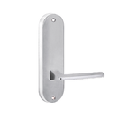 Lockwood 2905 Round End Plate With 178 Lever Satin Chrome 2905/178SC - primehardware