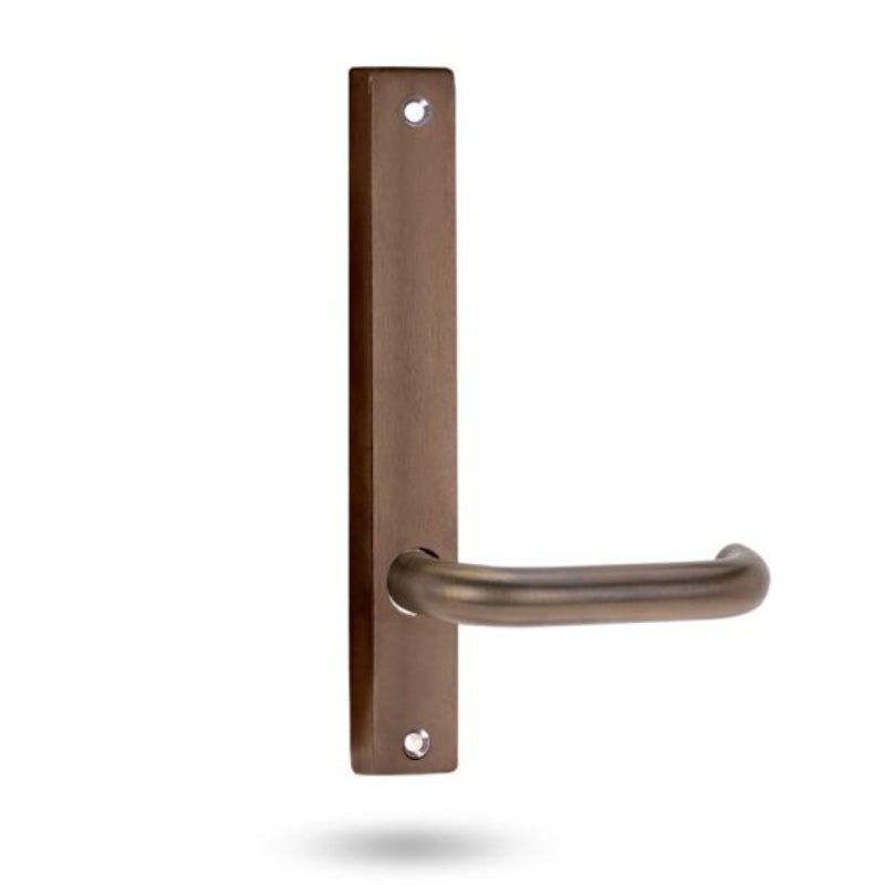 Lockwood 4905 Square End Plate With 70 Lever Architectural Bronze 4905/70AZ - primehardware