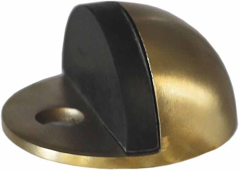Austyle Door Stop Oval Satin Brass 45mm - primehardware