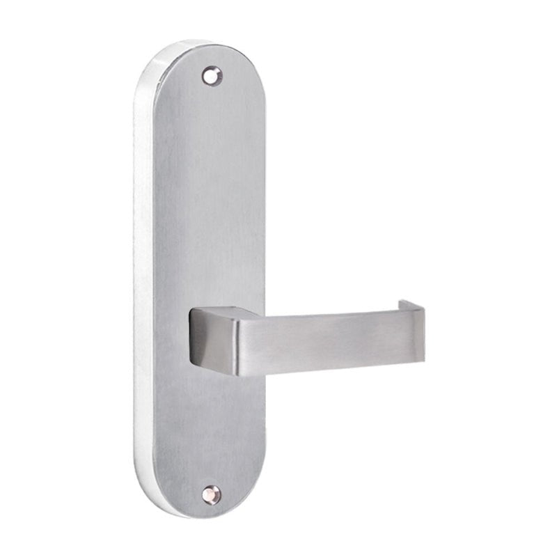 Lockwood 2905 Round End Plate With 41 Lever Right - Hand Satin Chrome 2905/41RSC - primehardware