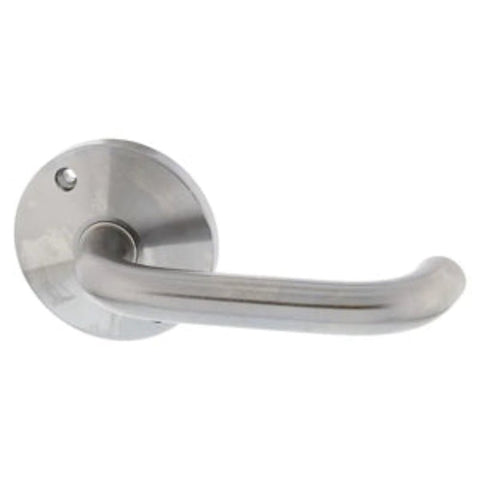 Lockwood 1370 Series 70 Lever On Round Rose External Half Set RH 45 Degree Satin Chrome 1370/70RSC45DEG - primehardware