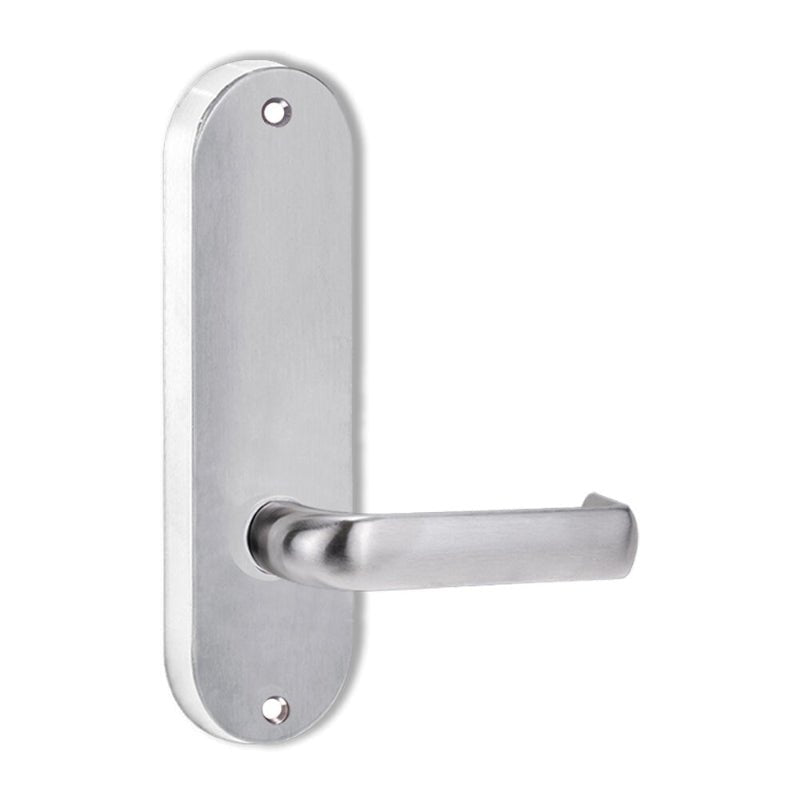 Lockwood 2905 Round End Plate With 47 Left - Hand Lever Satin Chrome 2905/47LSC - primehardware