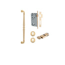 IVER Sarlat Door Pull Handle | 450mm Entrance Kit (Key/Thumb) - Brushed Brass