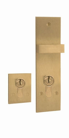 AUSTYLE Escutcheon and Snib Set Satin Brass 85mm myLock 93736