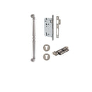 IVER Sarlat Door Pull Handle | 450mm Entrance Kit (Key/Thumb) - Distressed Nickel