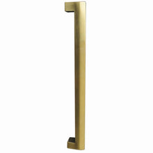 Austyle 475mm Tapered Face Entry Pull Handle | DDA Compliant | Back to Back | Satin Brass PVD | 316SS
