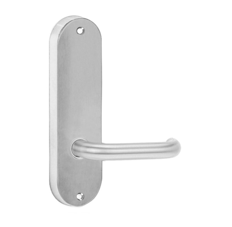 Lockwood 2905 Round End Plate With 47 Right - Hand Lever Satin Chrome 2905/47RSC - primehardware
