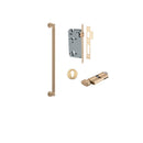 IVER Berlin Door Pull Single Handle Only | 450mm Single Pull Handle - Brushed Brass