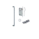 IVER Brunswick Door Pull Handle | 450mm Entrance Kit (Key/Thumb) - Polished Chrome