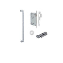 IVER Brunswick Door Pull Handle | 450mm Entrance Kit (Key/Thumb) - Brushed Chrome