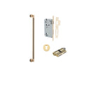 IVER Berlin Door Pull Single Handle Only | 450mm Entrance Kit (Key/Key) - Brushed Brass