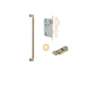 IVER Berlin Door Pull Single Handle Only | 450mm Entrance Kit (Key/Thumb) - Brushed Brass