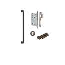 IVER Berlin Door Pull Single Handle Only | 450mm Entrance Kit (Key/Thumb) - Signature Brass