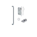 IVER Berlin Door Pull Single Handle Only | 450mm Entrance Kit (Key/Key) - Polished Chrome
