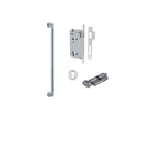 IVER Berlin Door Pull Single Handle Only | 450mm Entrance Kit (Key/Thumb) - Brushed Chrome