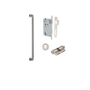 IVER Berlin Door Pull Single Handle Only | 450mm Entrance Kit (Key/Key) - Satin Nickel
