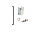 IVER Berlin Door Pull Single Handle Only | 450mm Entrance Kit (Key/Thumb) - Satin Nickel