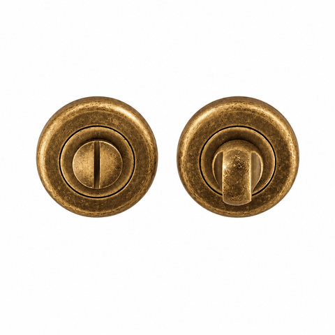 Zanda Winchester Balmain Door Levers for 9 Doors – Round Rose – Rustic Brass - primehardware