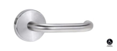 Lockwood 1370 Series 76 Lever On Round Rose Internal Half Set Satin Chrome 1371/76SC - primehardware